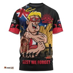 St Kilda T-Shirt ANZAC Day Honour And Football Legacy