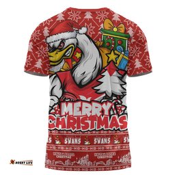 Sydney Swans T-Shirt Festive Holiday Merry Christmas Vibe