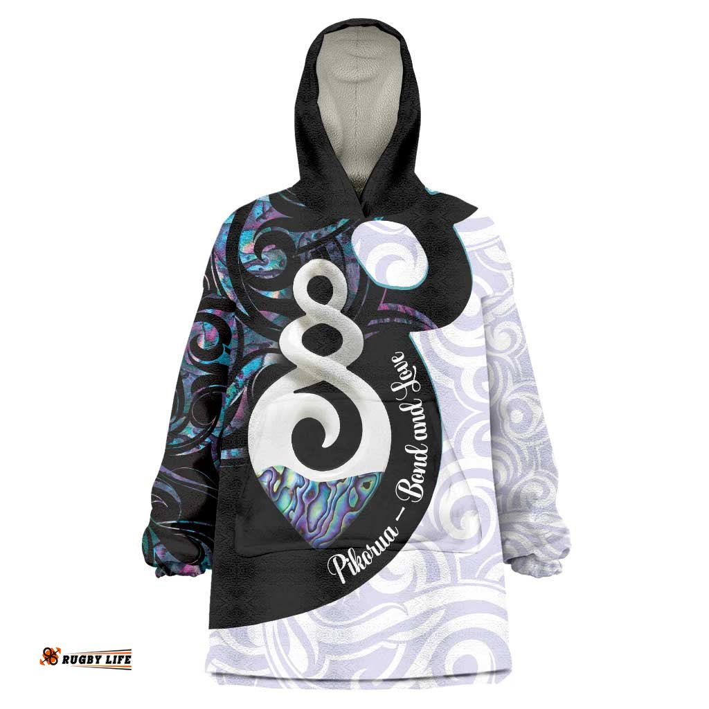 Aotearoa Pikorua Wearable Blanket Hoodie NZ Twist - Bond And Love LT14
