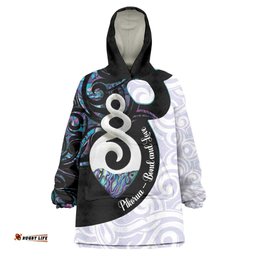 Aotearoa Pikorua Wearable Blanket Hoodie NZ Twist - Bond And Love LT14