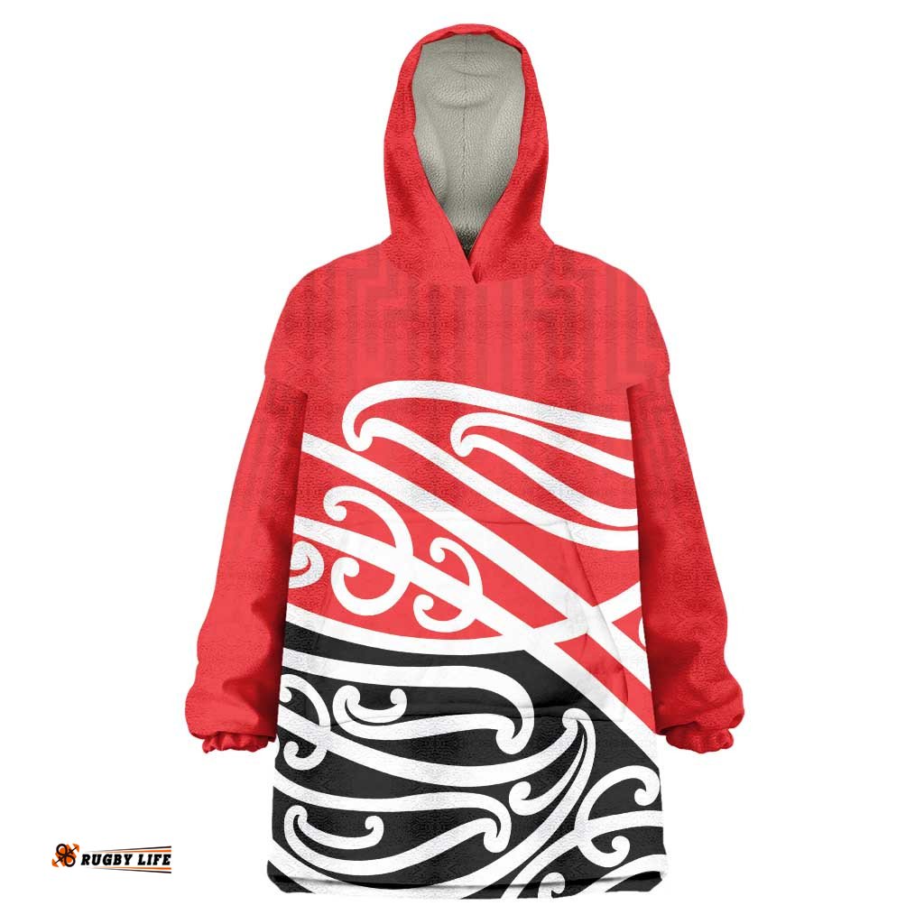 All Red New Zealand Kowhai Ngutukak Wearable Blanket Hoodie LT9