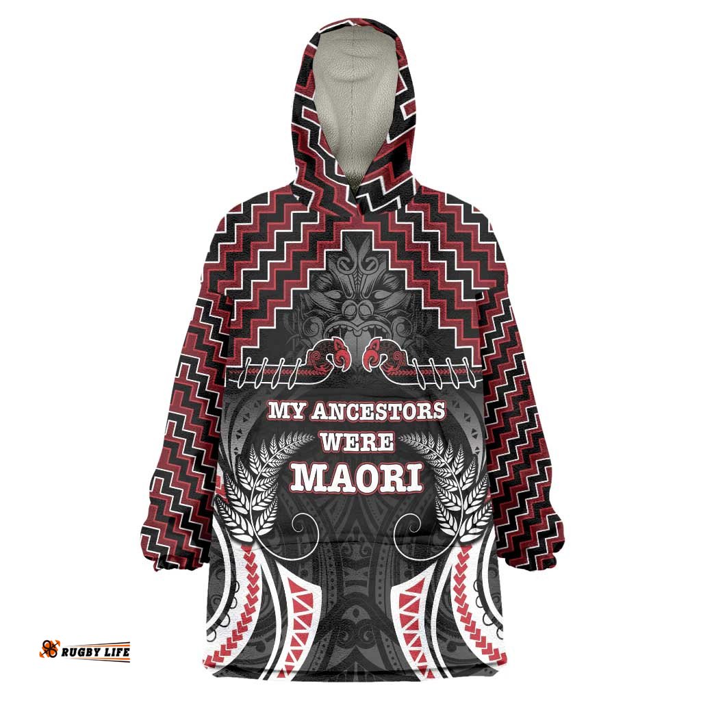 Aotearoa Wearable Blanket Hoodie Proud To Be Maori LT05