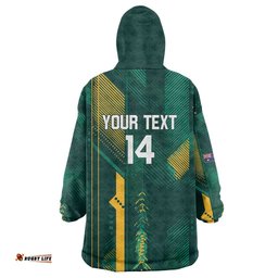 Australia Socceroos 2026 Custom Wearable Blanket Hoodie Go Aussie Kangaroo National Color LT14