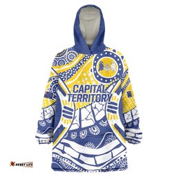Australian Capital Territory Wearable Blanket Hoodie For The King The Law And The People LT9