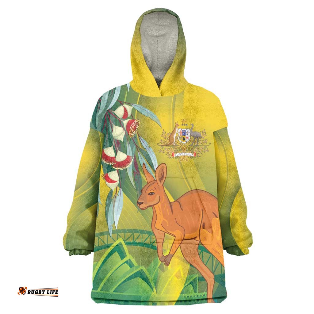Australia Day Special Wearable Blanket Hoodie LT7
