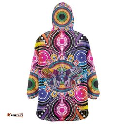 Australia Indigenous Autism Awareness Wearable Blanket Hoodie Its Okay To Be Different LT05
