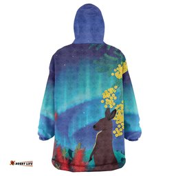 Australia Northern Lights Scenery Wearable Blanket Hoodie LT7
