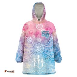 Australia NAIDOC Week 2026 50 Years Deadly Wearable Blanket Hoodie Celestial Glows LT7