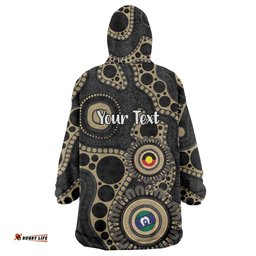 Collingwood NAIDOC Week 2026 Personalised Wearable Blanket Hoodie 50 Years of Deadly Aboriginal Art LT14