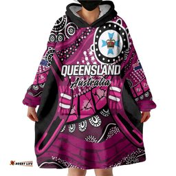 Australia Queensland Audax at Fidelis Wearable Blanket Hoodie LT9