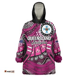 Australia Queensland Audax at Fidelis Wearable Blanket Hoodie LT9
