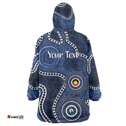 Geelong Cats NAIDOC Week 2026 Personalised Wearable Blanket Hoodie 50 Years of Deadly Aboriginal Art LT14