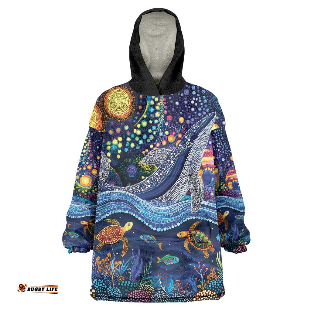 Heal Country Heal Our Nation Aboriginal Dreamtime Wearable Blanket Hoodie LT9