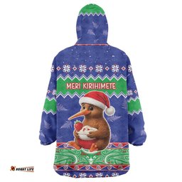 New Zealand Christmas Wearable Blanket Hoodie Have Yourself A Kiwi-tastic Christmas LT05