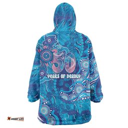 NAIDOC Week 2026 Wearable Blanket Hoodie Turtle Dream On The Waves DT05