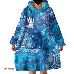NAIDOC Week 2026 Wearable Blanket Hoodie Turtle Dream On The Waves DT05