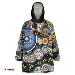 NAIDOC Deadly 50 Years Wearable Blanket Hoodie Aboriginal and Torres Strait Islander LT9
