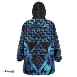 Taniko Motifs Matariki New Zealand Wearable Blanket Hoodie NZ Niho Taniwha Poutama LT14