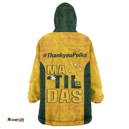 Polkinghorne Australia Matildas Wearable Blanket Hoodie 2024 Thank You Polks LT14