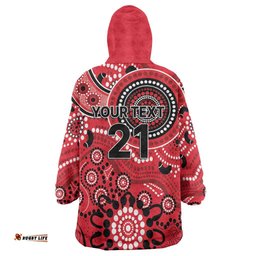 Renegades Cricket Custom Wearable Blanket Hoodie Australian Aboriginal LT9