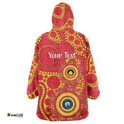 Suns NAIDOC Week 2026 Personalised Wearable Blanket Hoodie 50 Years of Deadly Aboriginal Art LT14