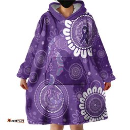 Sea Horse Australia Epilepsy Awareness Wearable Blanket Hoodie LT9