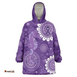 Sea Horse Australia Epilepsy Awareness Wearable Blanket Hoodie LT9