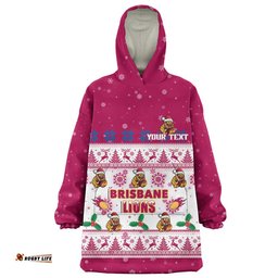 RugbyLife Brisbane Lions Snug Hoodie Special Ugly Christmas Holiday Footy Fans