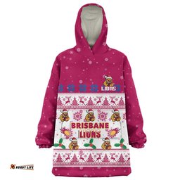 RugbyLife Brisbane Lions Snug Hoodie Special Ugly Christmas Holiday Footy Fans