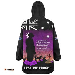 RugbyLife Australia Snug Hoodie Anzac Day Remembering Service Animals Sacrifice