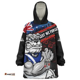 RugbyLife Canterbury-Bankstown Bulldogs Snug Hoodie Anzac Remembrance Of The Fallen