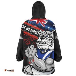 RugbyLife Canterbury-Bankstown Bulldogs Snug Hoodie Anzac Remembrance Of The Fallen