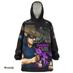 RugbyLife Carlton Snug Hoodie Anzac Day In Memory Of Animals That Served