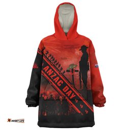 RugbyLife Australia Snug Hoodie Anzac Day Dawn Of Sacred Remembrance