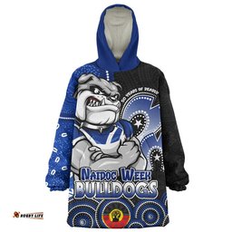 RugbyLife Canterbury-Bankstown Bulldogs Snug Hoodie NAIDOC Week 50 Years Of Deadly Indigenous Pattern