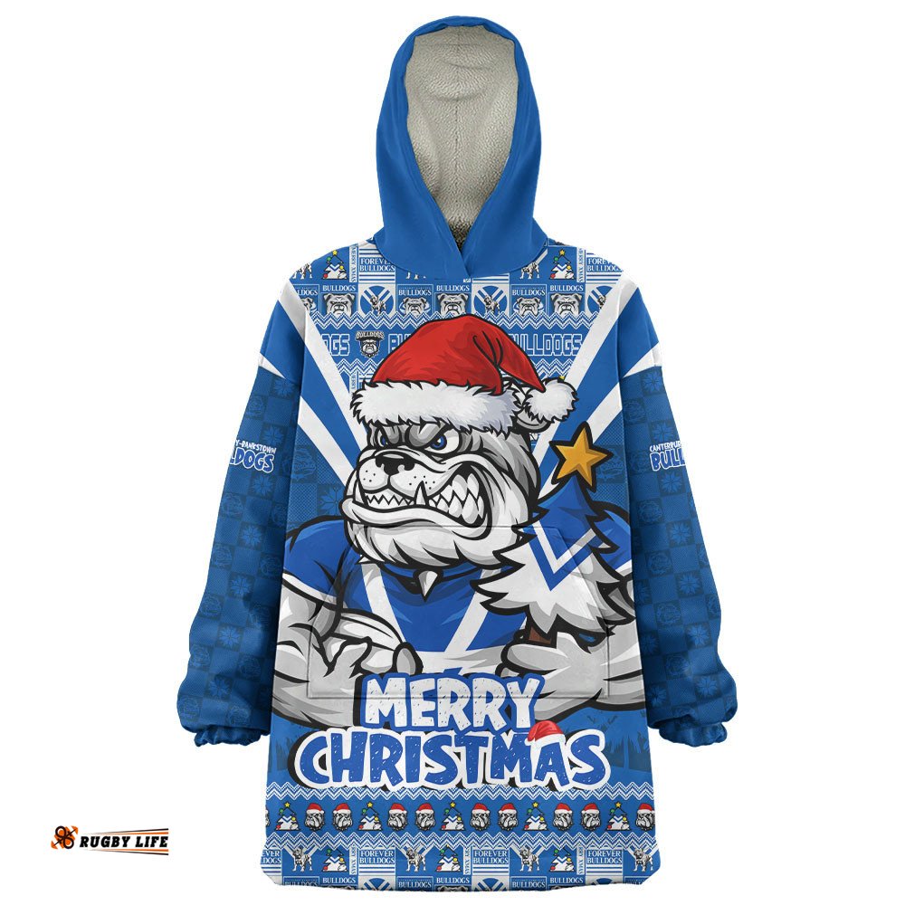 RugbyLife Canterbury-Bankstown Bulldogs Snug Hoodie Merry Christmas Festive Spirit Edition