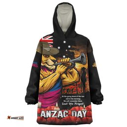 RugbyLife Brisbane Lions Snug Hoodie Anzac Day Dawn Of Courage Eternal Tribute