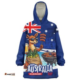 RugbyLife Australia Snug Hoodie Australia Day Kangaroo Aussie Summer Beachside BBQ