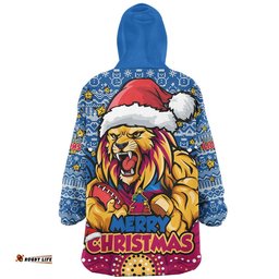 RugbyLife Brisbane Lions Snug Hoodie Ugly Christmas Knit Patterns Vintage Jersey