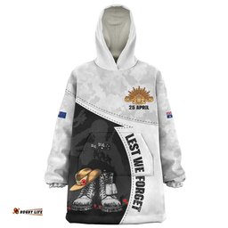 RugbyLife Australia Snug Hoodie Anzac Day Proud Remembrance Of Fallen Heroes