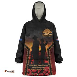RugbyLife Australia Snug Hoodie Anzac Day Dawn Remembrance Eternal Tribute