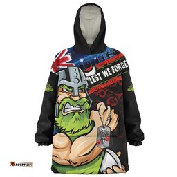 RugbyLife Canberra Raiders Snug Hoodie Anzac Remembrance Of The Fallen