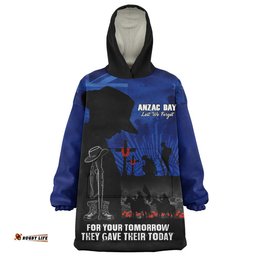 RugbyLife Australia Snug Hoodie Anzac Day United In Spirit For Those Served All Remember