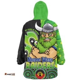 RugbyLife Canberra Raiders Snug Hoodie NAIDOC Week 50 Years Of Deadly Indigenous Pattern