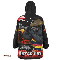 RugbyLife Adelaide Crows Snug Hoodie Anzac Day Dawn Of Courage Eternal Tribute