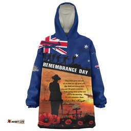 RugbyLife Australia Snug Hoodie Remembrance Day Australia Honour The Fallen