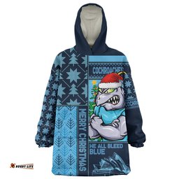 RugbyLife New South Wales Blues Snug Hoodie Winter Knit Magic Holiday Spirit
