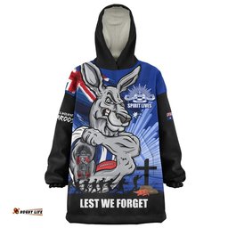 RugbyLife North Melbourne Snug Hoodie ANZAC Day Honour And Football Legacy