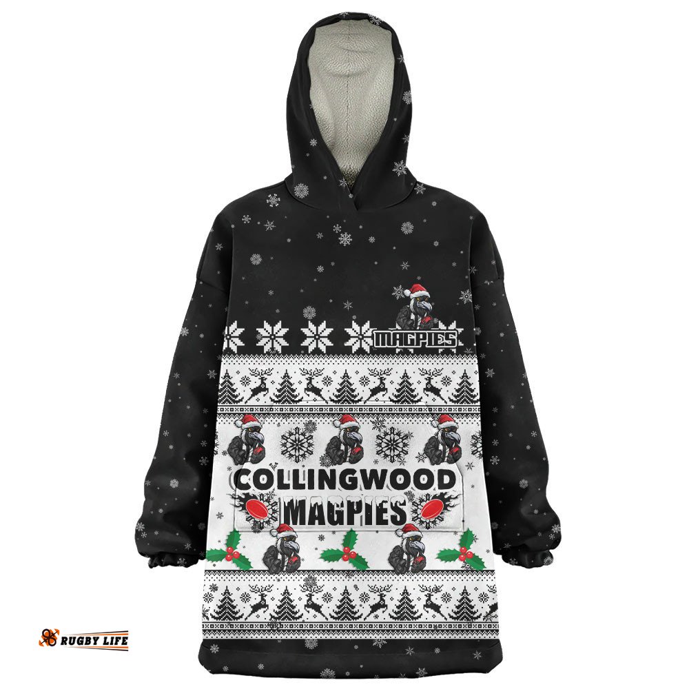 RugbyLife Collingwood Snug Hoodie Special Ugly Christmas Holiday Footy Fans