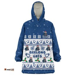 RugbyLife Geelong Cats Snug Hoodie Special Ugly Christmas Holiday Footy Fans